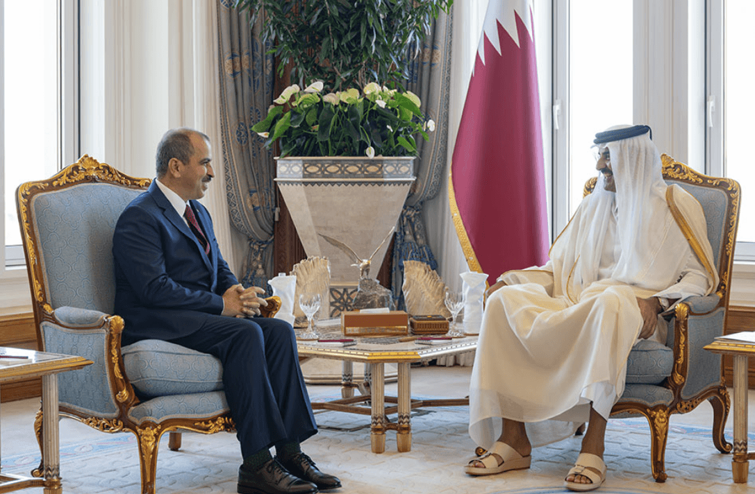 HH the Amir Receives Credentials of Three New Ambassadors