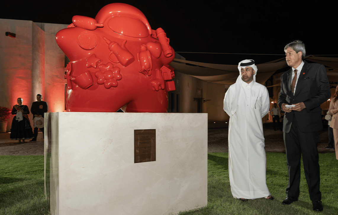 Katara Cultural Village Unveils Peruvian Sculpture Celebrating Friendship