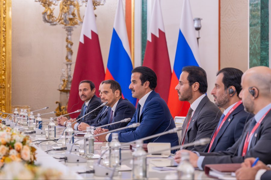 Qatar and Russia discuss energy security and Middle East developments