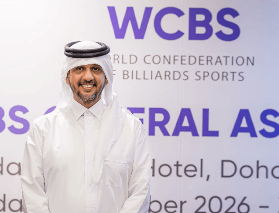 Qatar’s Mubarak Al-Khayarin Elected President of World Confederation of Billiards Sports