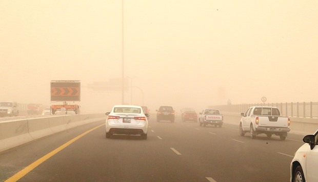 Strong, hot winds and dusty weather to continue in Qatar today