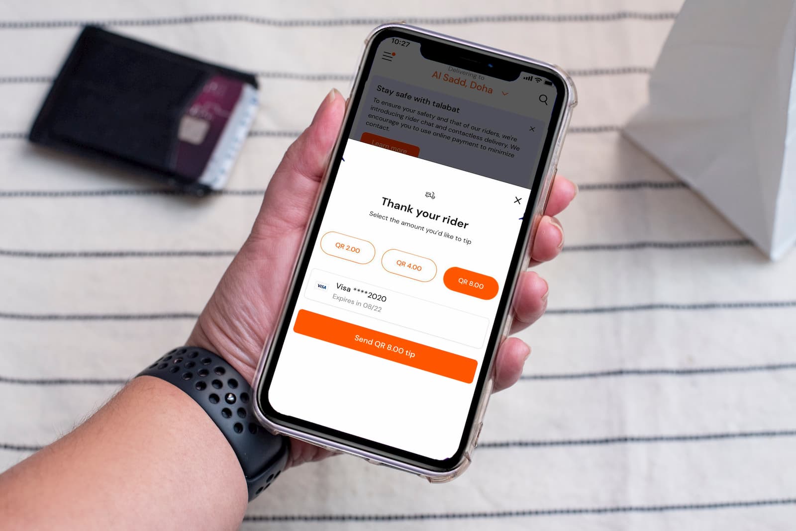 Talabat introduces cashless tipping