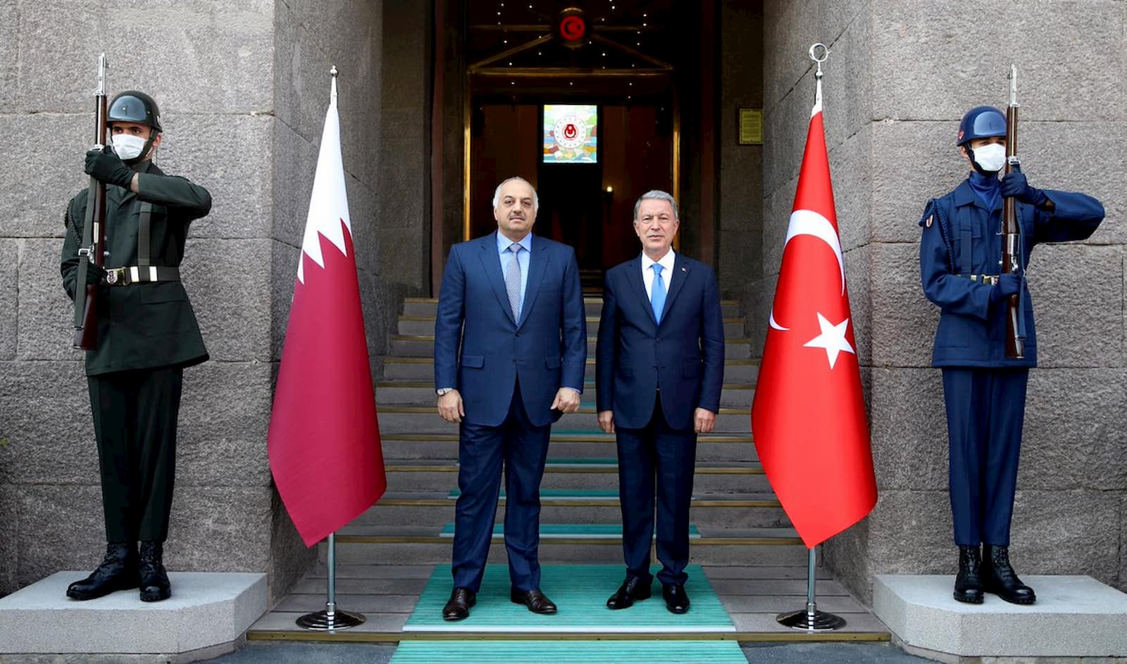Qatar's Defence Minister meets Libyan and Turkish Ministers