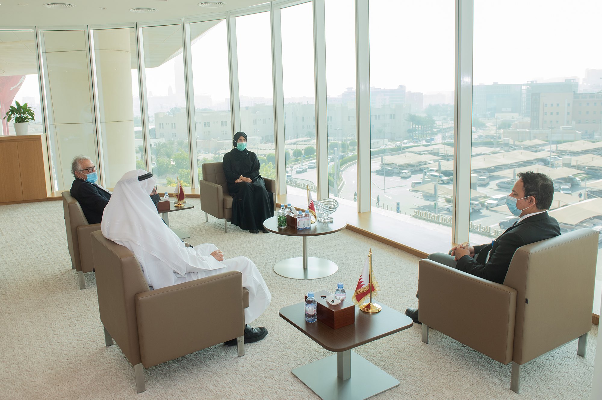 Health Minister meets first two people to get the COVID-19 vaccine in Qatar