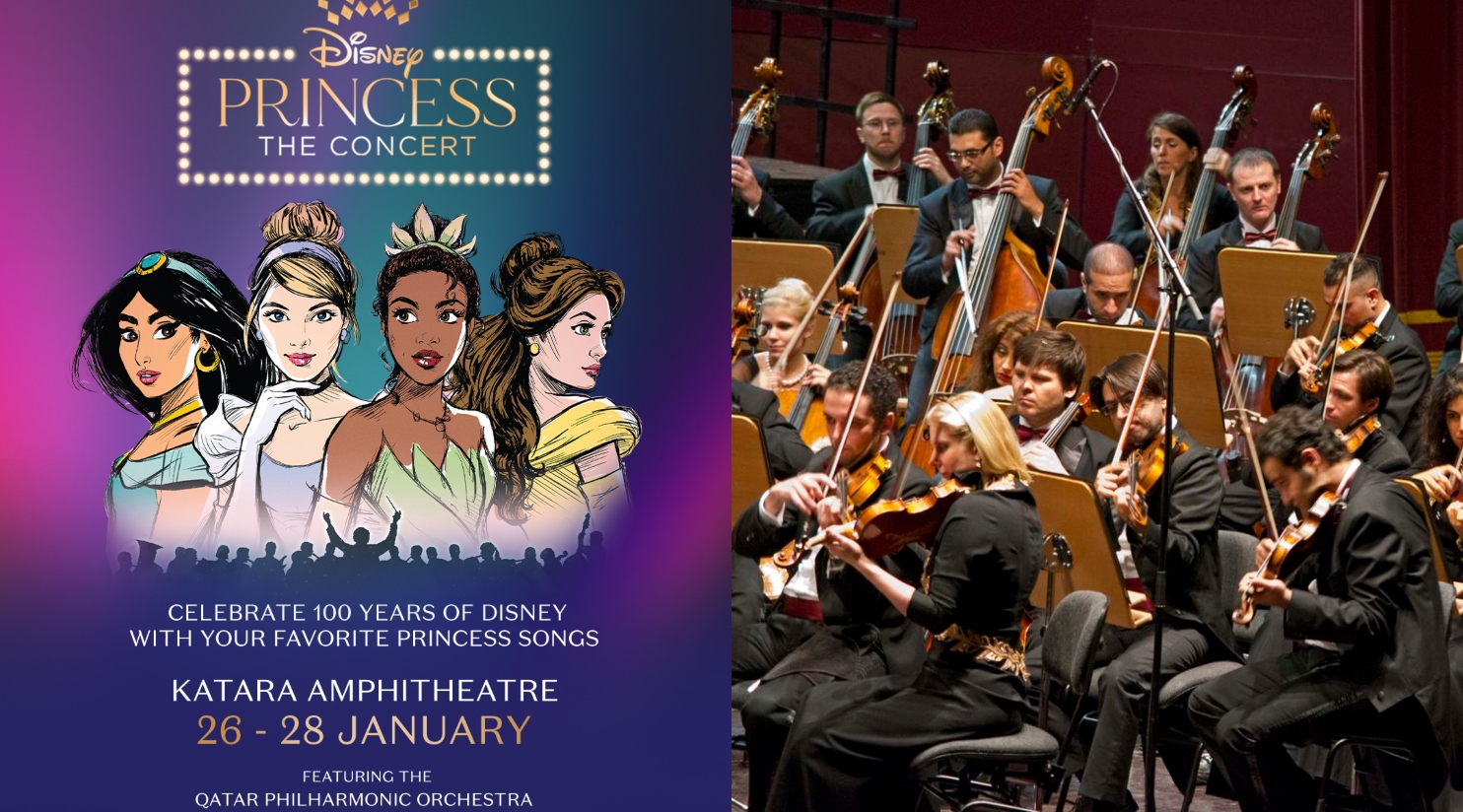 Disney Princess -The Concert to perform with the Qatar Philharmonic Orchestra from January 26-28