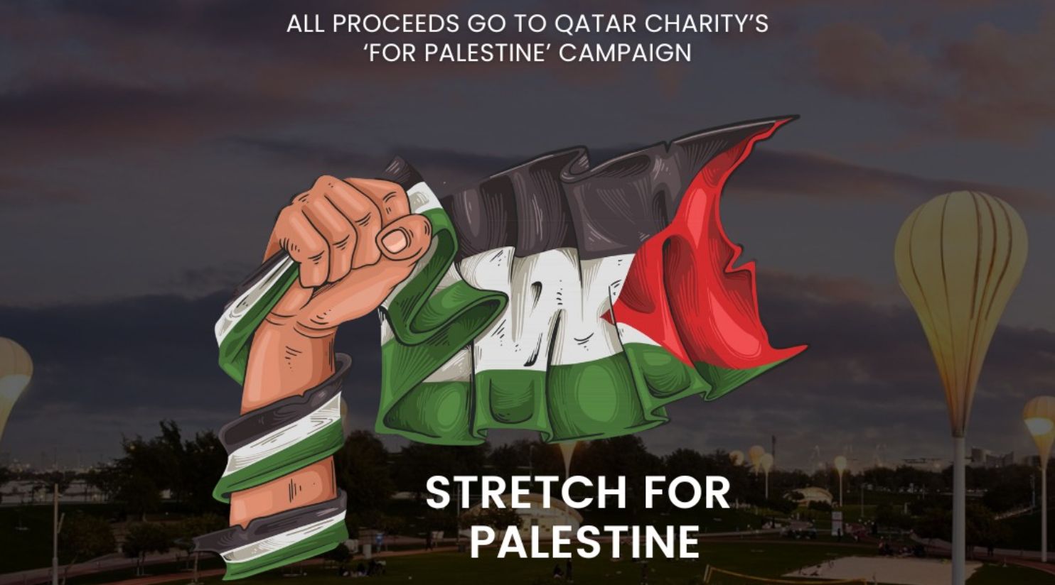 'Stretch for Palestine' Yoga Event at Oxygen Park