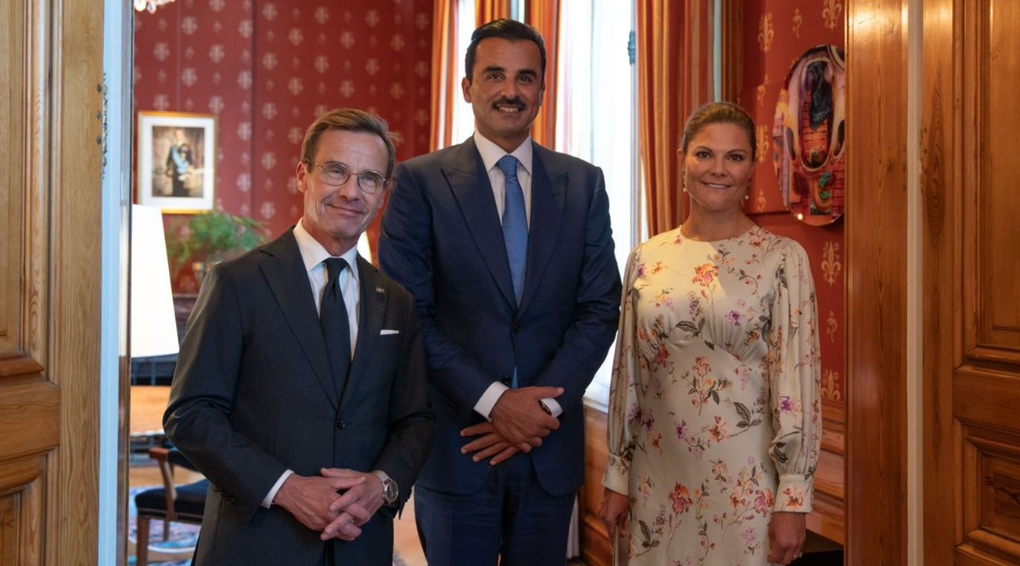 HH The Amir begins European tour with visit to Sweden