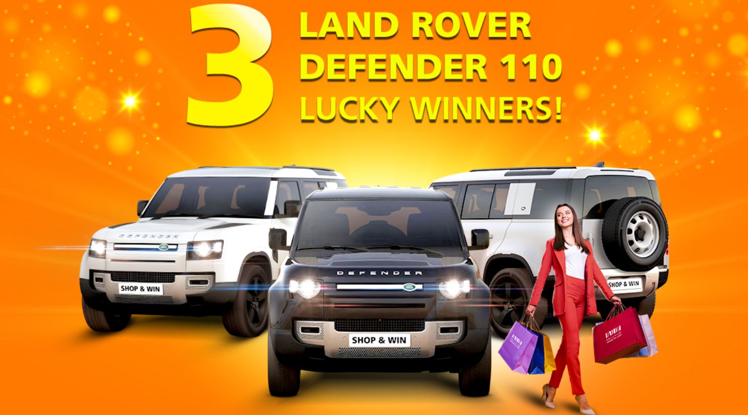 Mall of Qatar offers three Land Rover Defenders for lucky winners