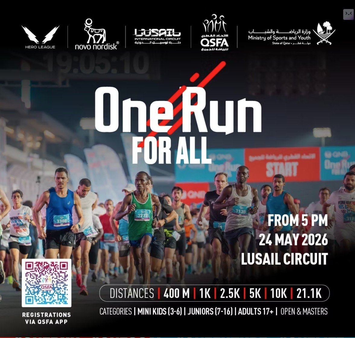ONE RUN FOR ALL