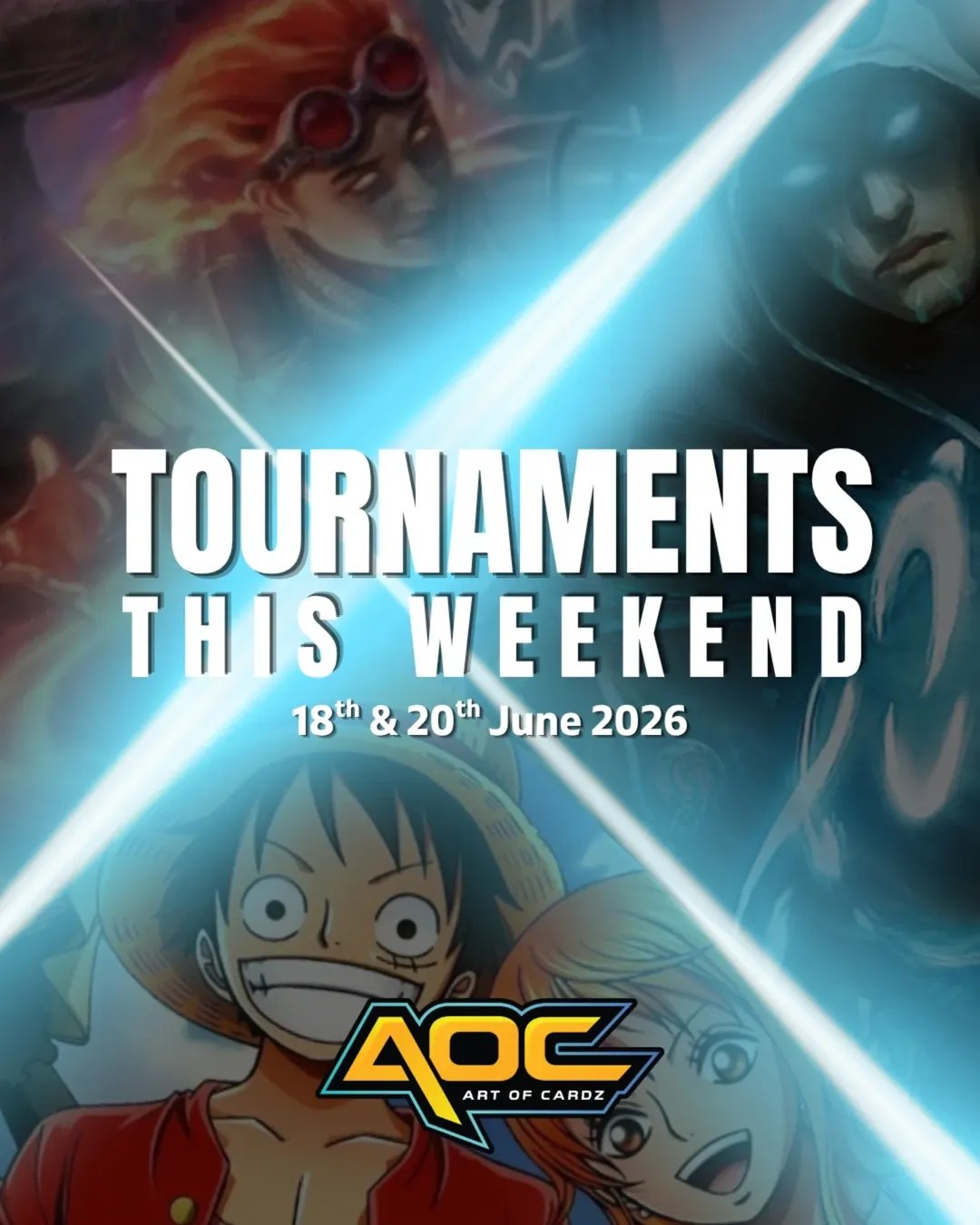Art of Cardz Tournaments This Weekend June 18 & 20, 2026