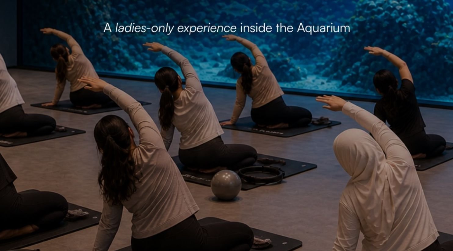 Pilates in the Aquarium
