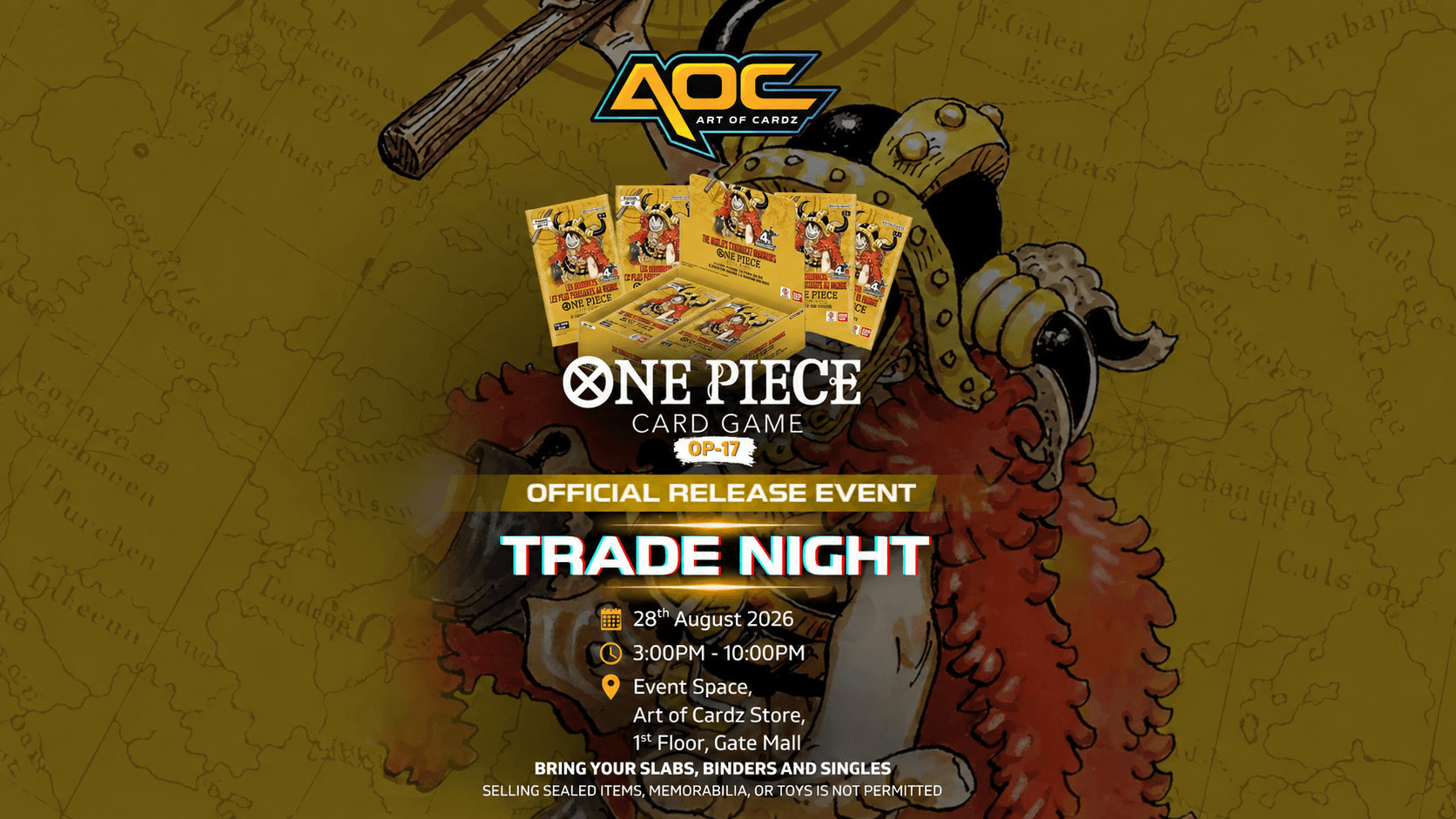 Art of Cardz Trade Night (One Piece OP-17 Official Event)